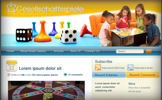 GESELLSCHAFTSSPIELE Design